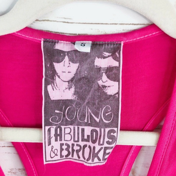 Young Fabulous Broke Top Size S Dip Dye Drape - Picture 5 of 9